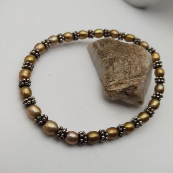 Champagne victorian bracelet - Picture 2 of 3